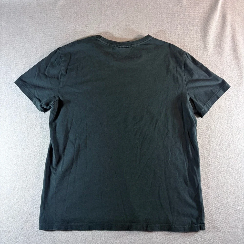 Polo Ralph Lauren Mens Custom Fit Crewneck T-Shirt Black Red Pony Logo Large